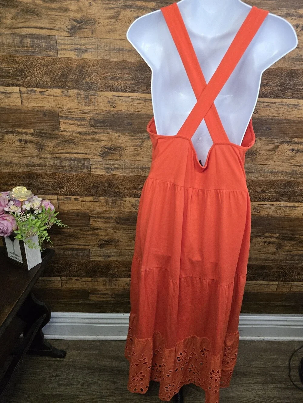 JCREW✨️Women’s Orange Tiered Maxi Dress by JCREW- SIZE: M